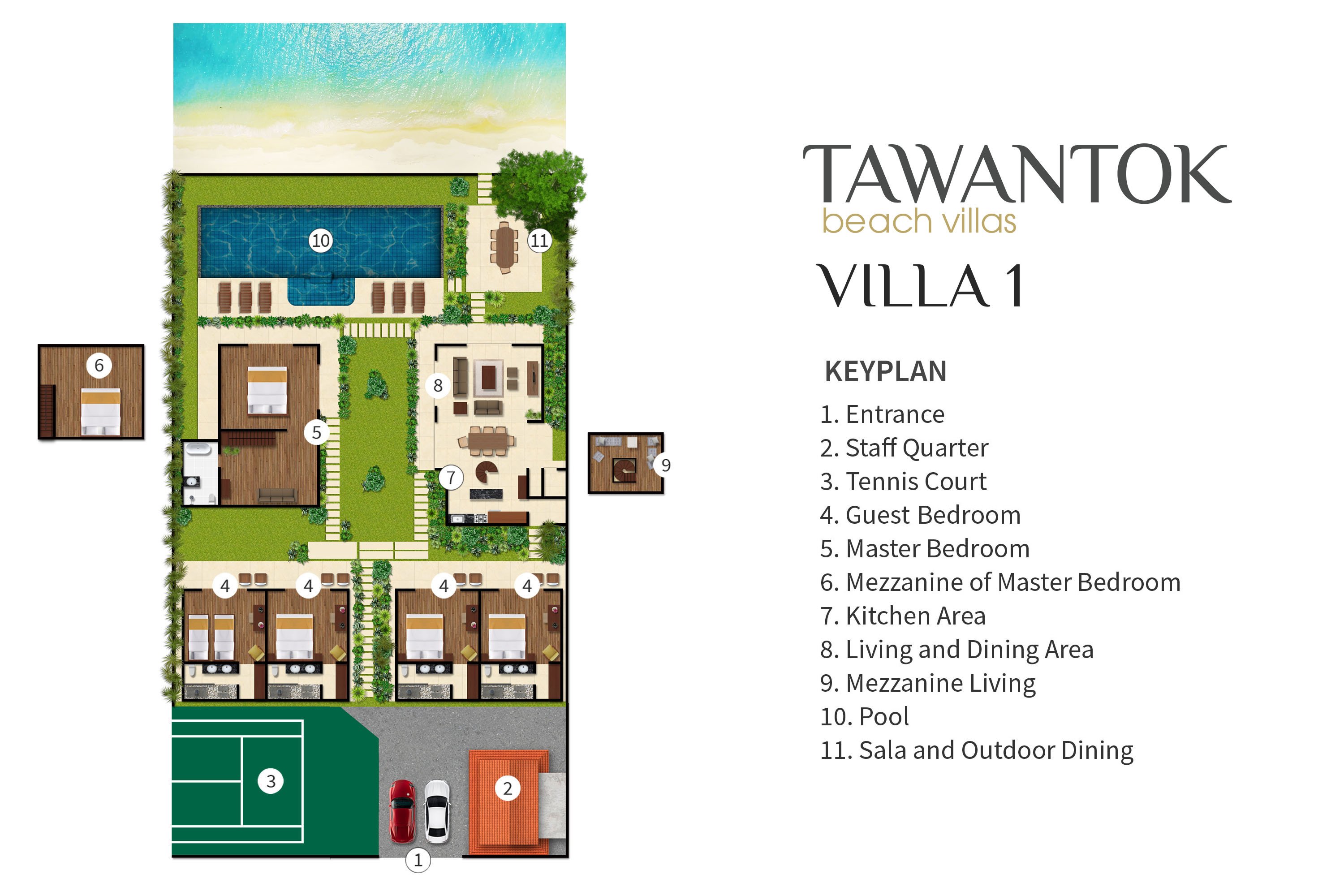 Tawantok Beach Villas - Villa 1